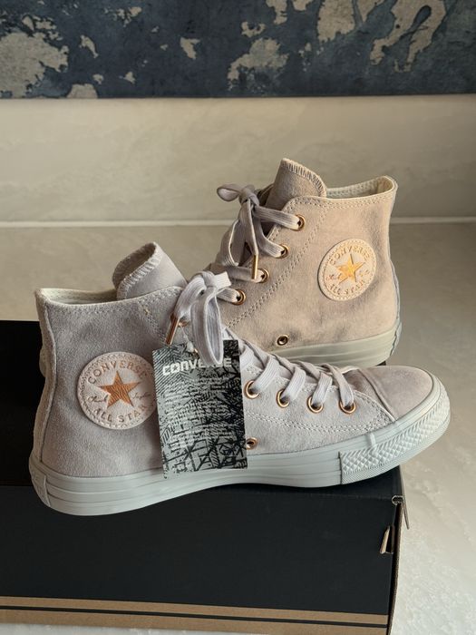 Nowe limitowane trampki Converse 38 szare zamsz nubuk