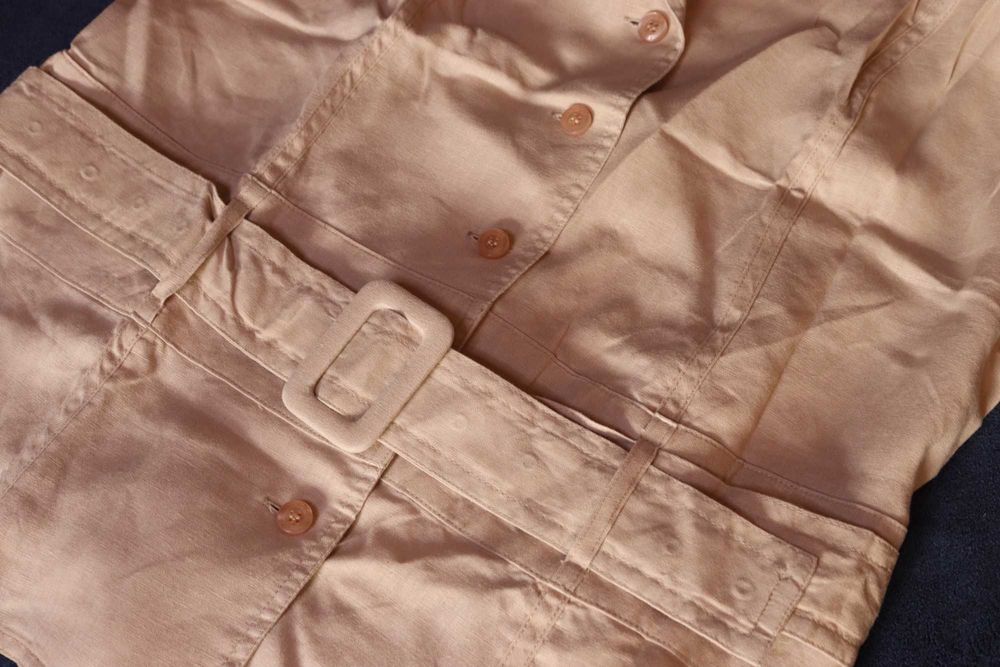 Блузка бежева льон