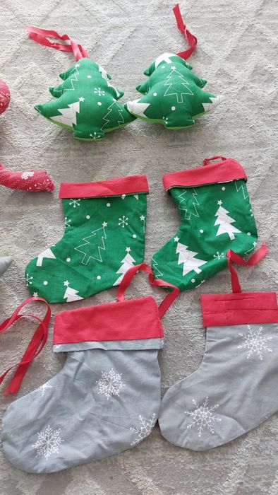 Ozdoby świąteczne zawieszki na choinkę  hand made
Cały komplet