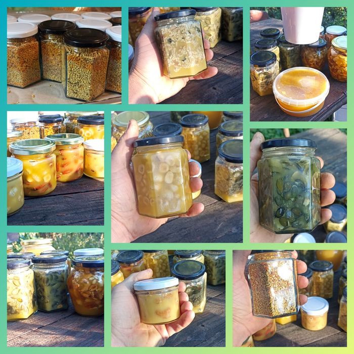 Горішки в меду ,насіння в меду , медові смаколики ,медова насолода