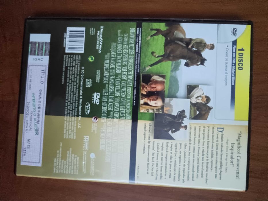 filme dvd original - cavalo de guerra