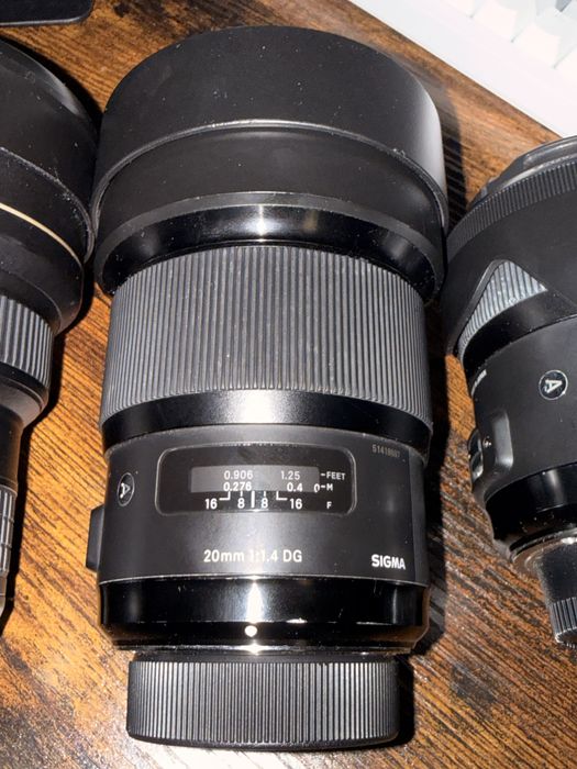 Sigma art sigma zestaw obiektyw obiektywy nikon F