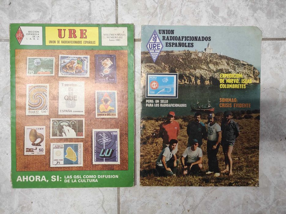 2 Revistas Union de Radioaficionados Españoles 1982-85