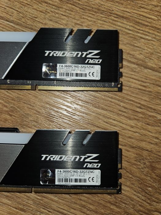 Gskill Trident Z Neo 32 gb 2x16 3600 cl16 ddr4