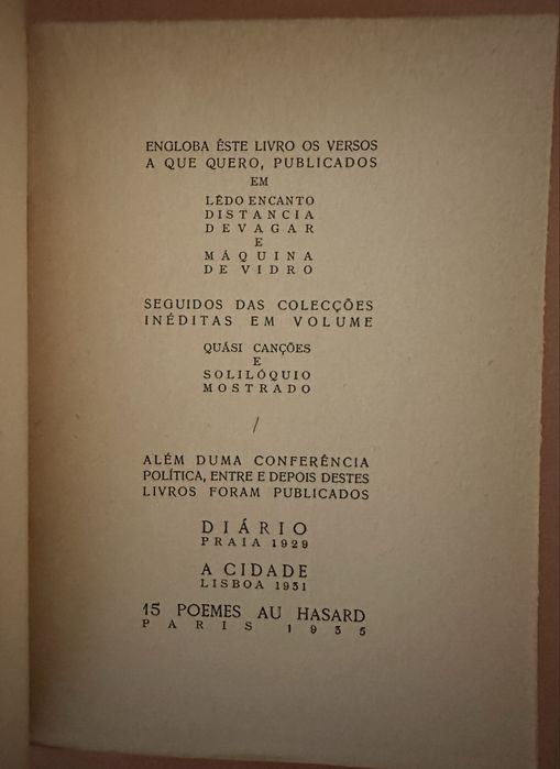 Canções e Outros Poemas ,Antonio Pedro