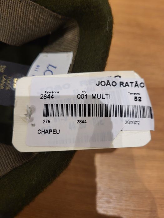 Chapéu de menina tamanho 52 lã