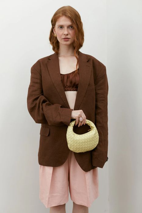 Сумка, клатч лимоного цвета