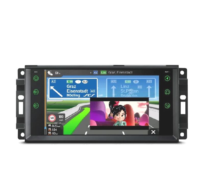 AUTO RÁDIO GPS ANDROID 10 PARA DODGE JEEP CHRYSLER 07-11