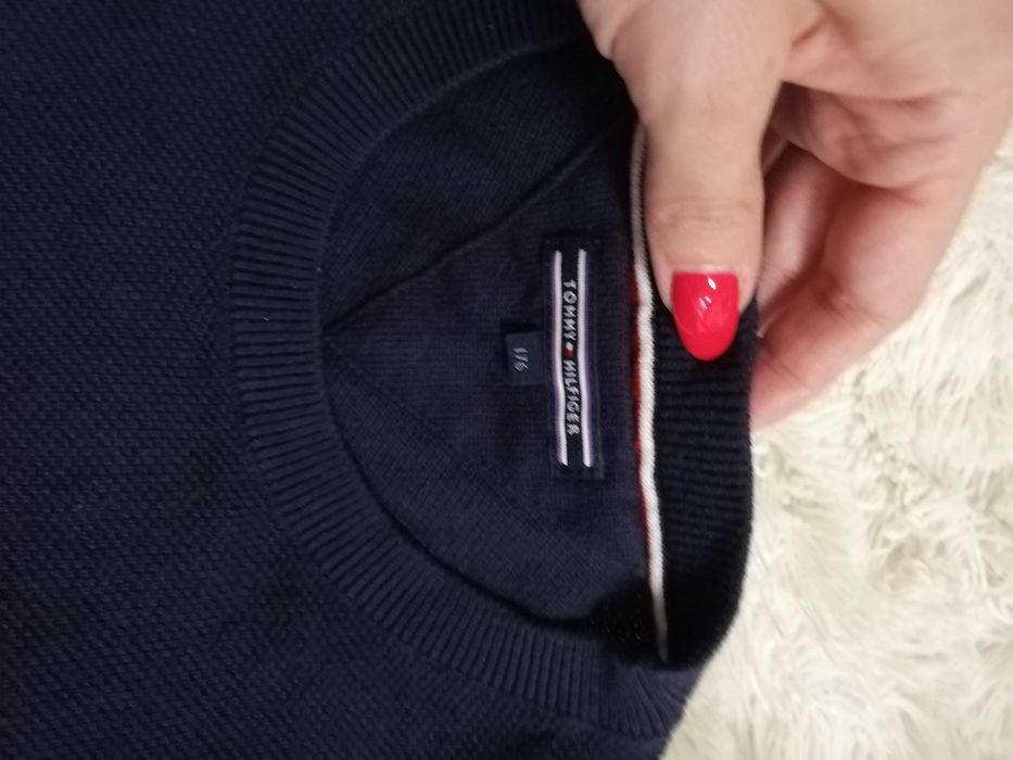 sweter TOMMY HILFIGER L XL 40 42 wzrost 170 176 granat