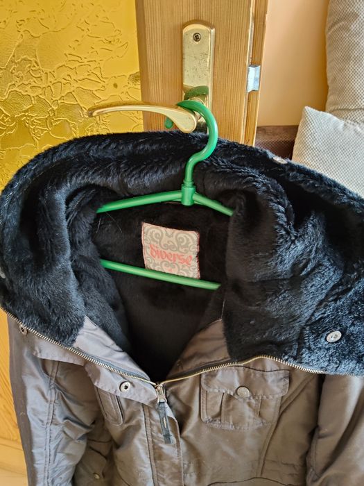 Płaszcz długa kurtka damska na zimę Diverse L XL