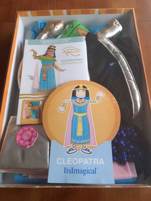 Fato de Carnaval de Cleópatra 6-7 anos