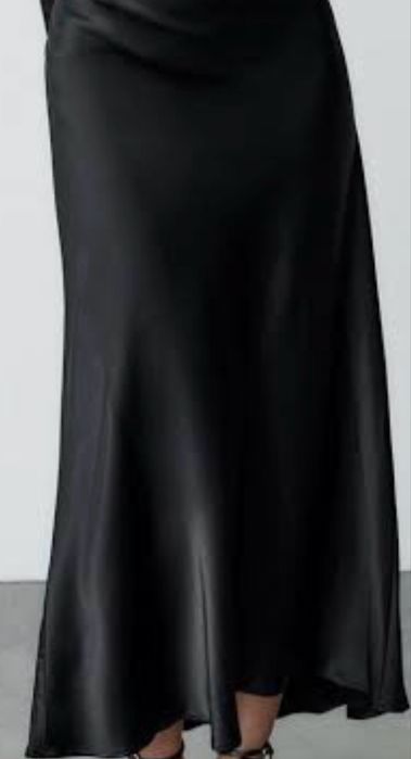 Сатинова юбка zara атласная юбка