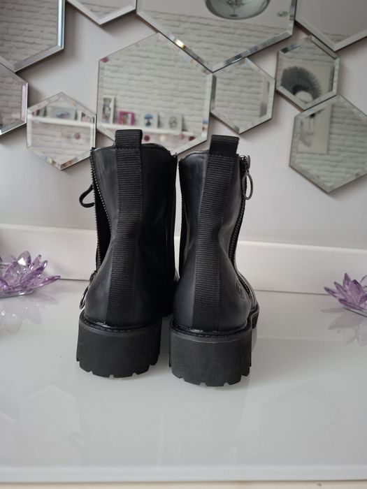 REMONTE 40 Nowe Skóra kamasze sztyblety trzewiki