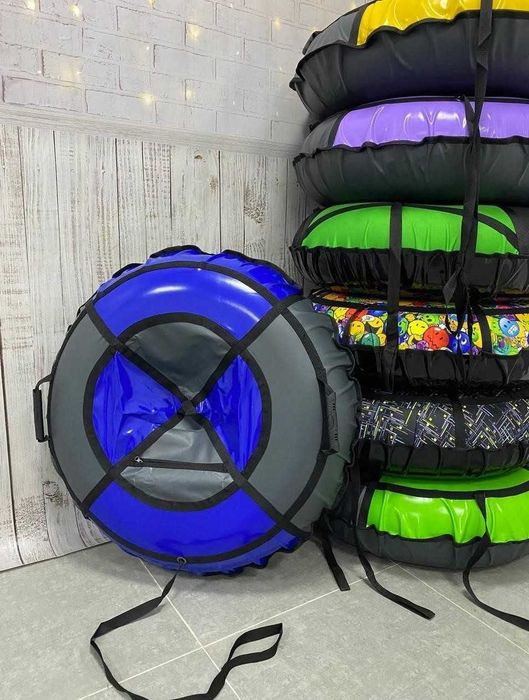 Тюбінг ватрушка тюбинг таблетка плюшка санки міцний надувний зимовий