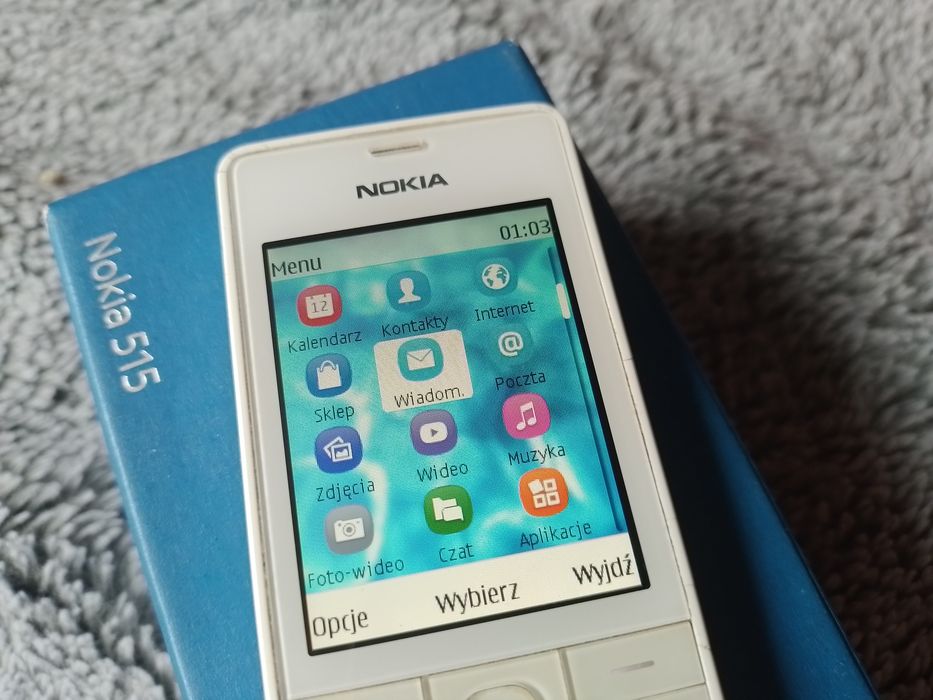 Nokia 515 idealna jak nowa komplet pudełko akcesoria