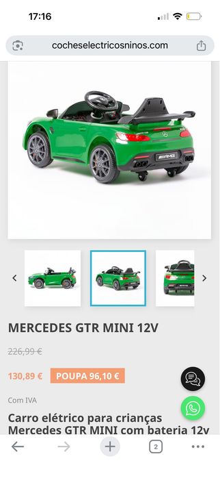 Carro elétrico para criança