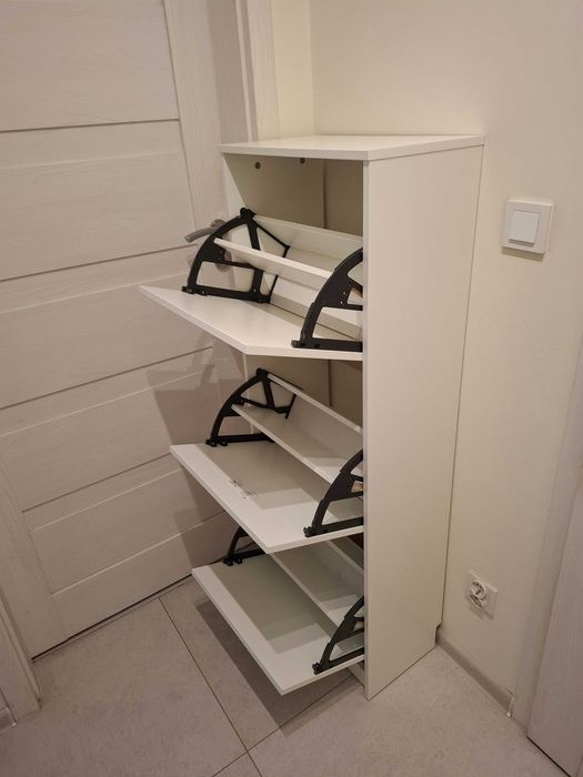 Szafka na buty IKEA BISSA 3-poziomowa (biała) - Super stan - Wrocław