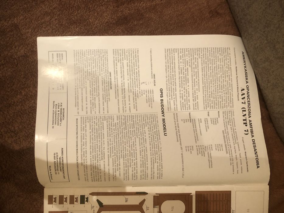 Model kartonowy AAV7 amerykanska amfibia desantowa