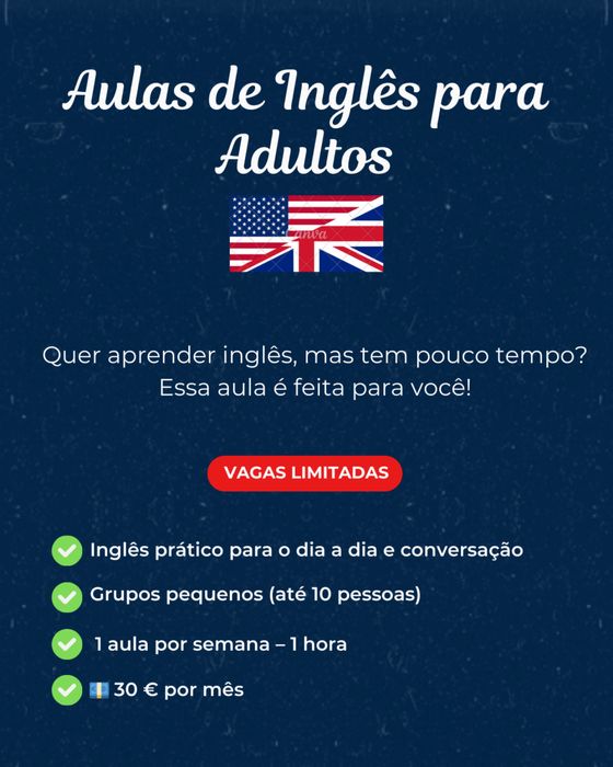 Aula de Inglês adultos