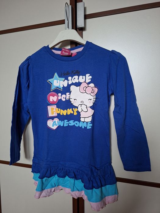 Hello Kitty tunika,sukienka 116/122 Nowa z metkami niebieska
