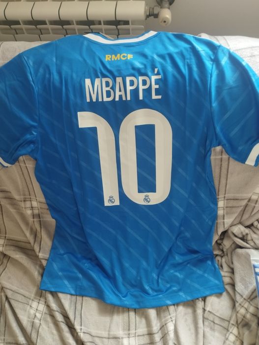 Camisola T shirt Real Madrid AC Milan Modric e MBAPPÉ