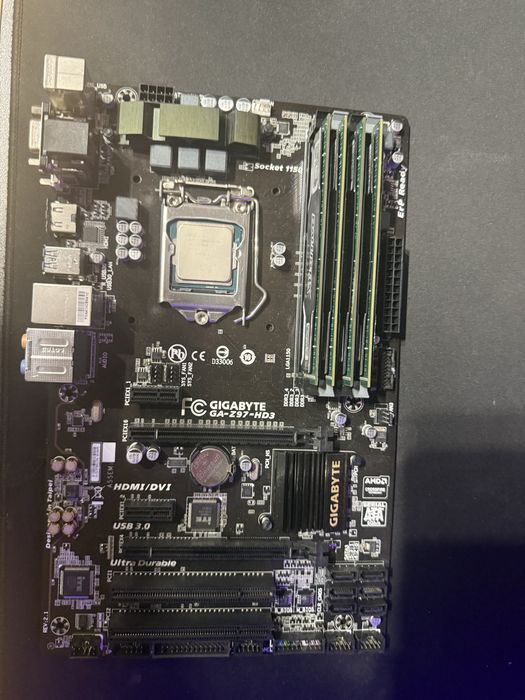 Plyta z97 gigabyte + 16ramu 1600mhz + i5 4590