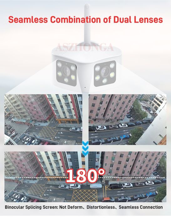 Панорамная WiFi камера 2 объектива угол обзора 180°