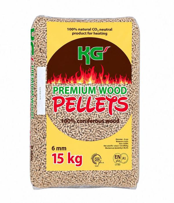 Pellet Drzewny Sosnowy KG [ENplus A1 + DINplus A1] - najwyższa jakość dwa certyfikaty A1 6mm