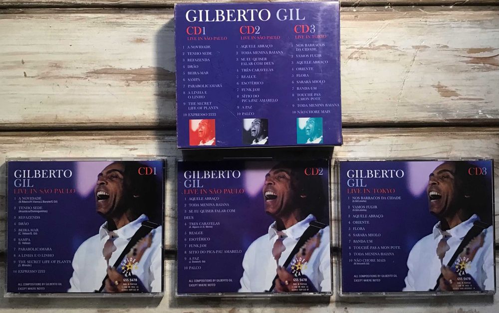 Gilberto Gil - Live - 3 CDs + Box