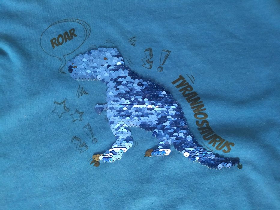 T-shirt koszulka Sinsay z cekinami chłopięca r. 140 9-10 lat