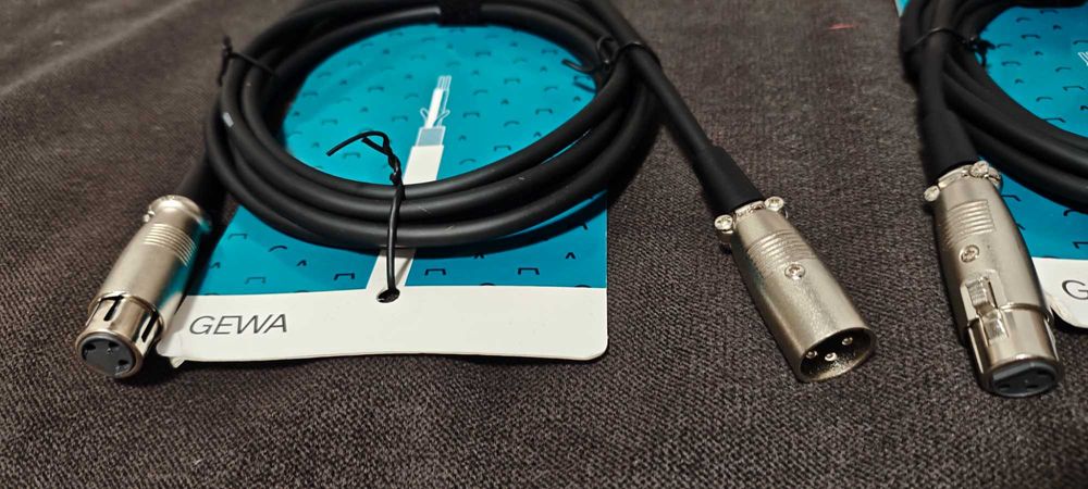 2 Kable mikrofonowe 3m XRL(f)-XLR(m) basic line