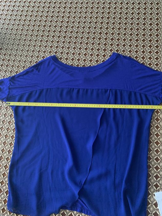 Bluzka Guess kobaltowa, elegancka ( oversize ) roz M