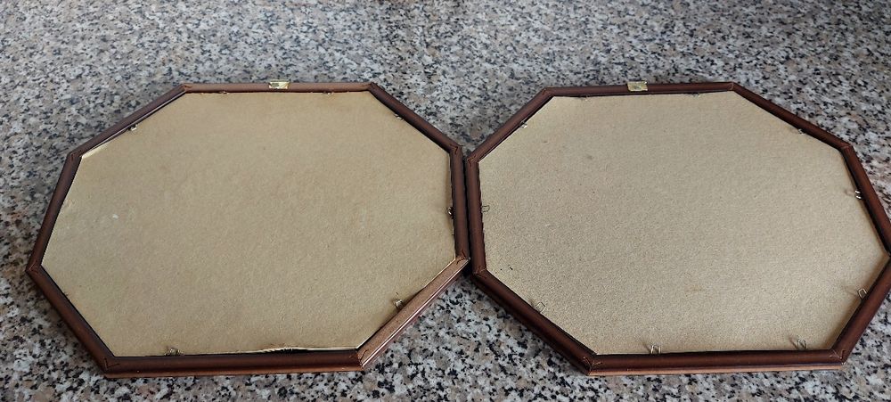 4 Quadros estampados antigos - Vendo Individualmente