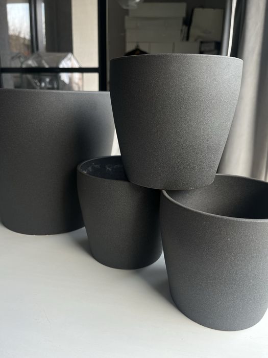 Persillade osłonka doniczki IKEA donice ciemnoszary 19 cm i 12 cm