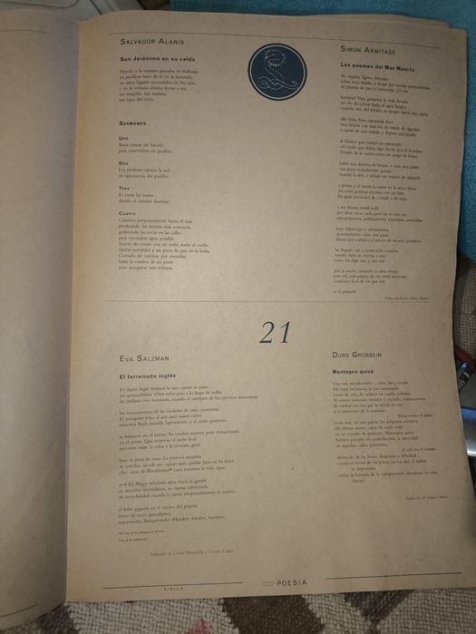 Revista n° 1 de Hablar de poesia