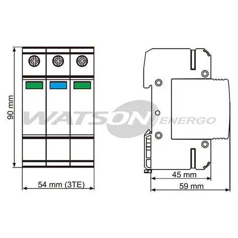 Розрядник RST Solar PV T2 G 1000V DC