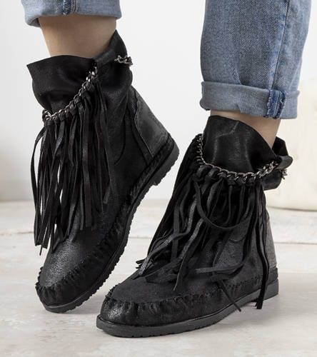 Obuwie buty botki super modne w stylu boho - nr 41 (26 cm)