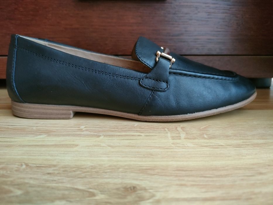 Skórzane loafersy 37