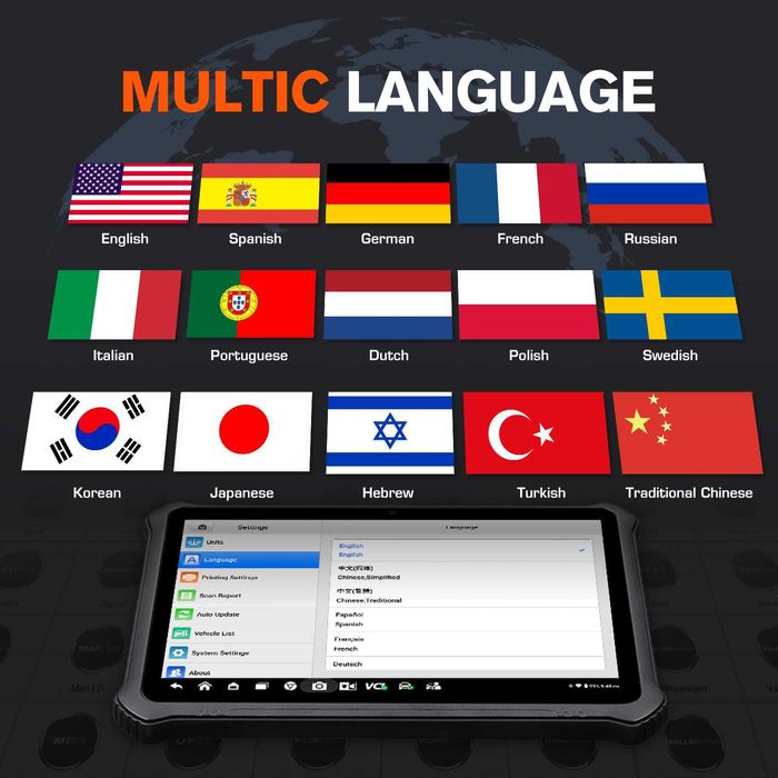 Autel OTOFIX D1 MAX 2 Máq Diagnóstico OBD Codificação 40 Funções NOVO