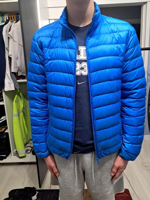 Ultralekka kurtka puchowa męska Ultra Light Down Jacket niebieska