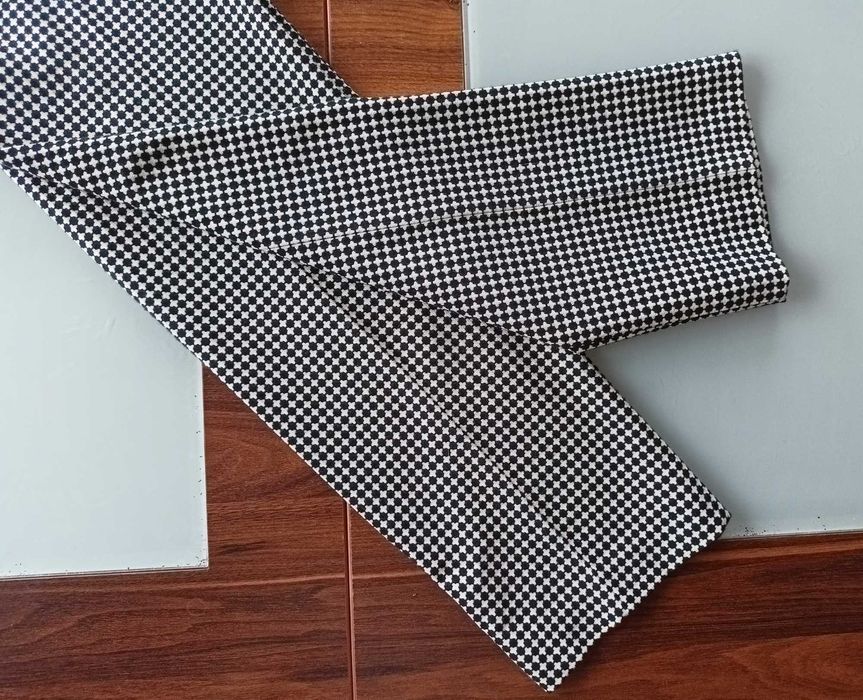 Max Mara kobiece cygaretki w pepitkę S