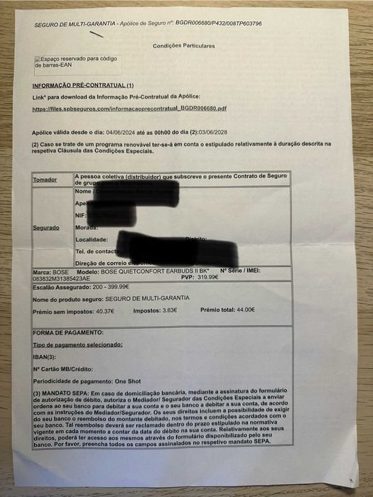 Earbuds Bose Quiet Comfort II