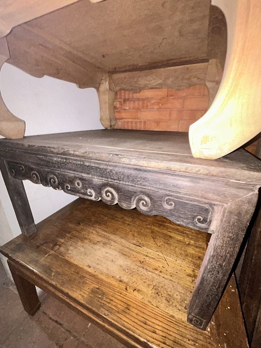 Original Vintage Black wood Asian Thai Coffee Table