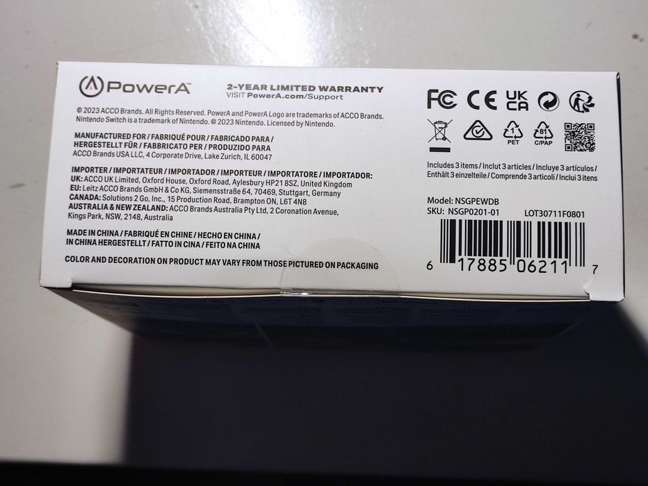 Comando PowerA Nintendo switch NOVO