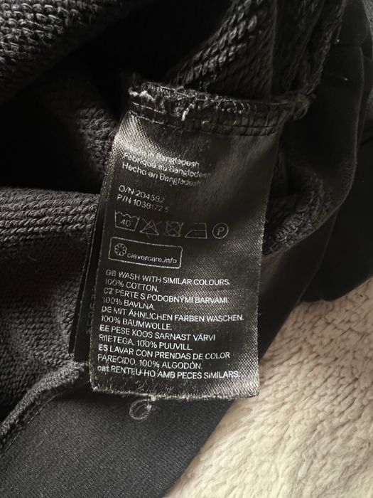 H&M (M) Relaxed Fit Black Man чоловічий світшот чорний плотний оригіна