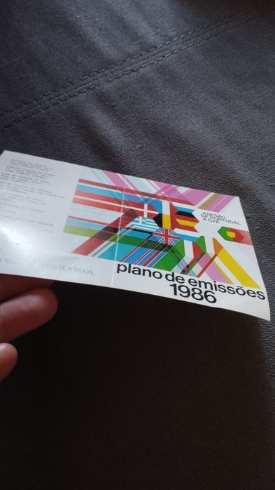 Calendário de 1986 - Adesão de Portugal à CEE - emitido pelos CTT