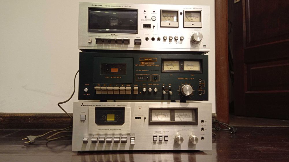 Deck Sharp Nikko Mitsubishi Japan magnetofon cd audio hifi wieża