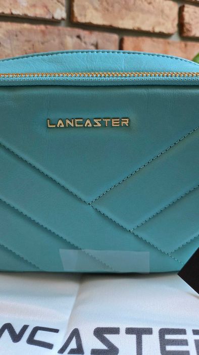 Lancaster torebka błękitna skóra naturalna