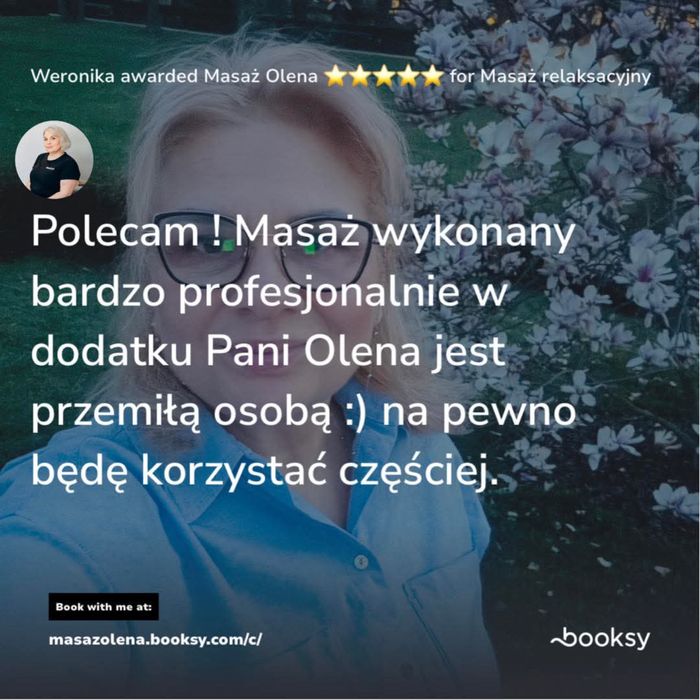 Masaz zdrowie relax