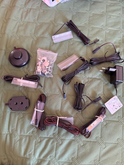 8x klipsy podświetlenie oświetlenie LED  RGB MEBLI